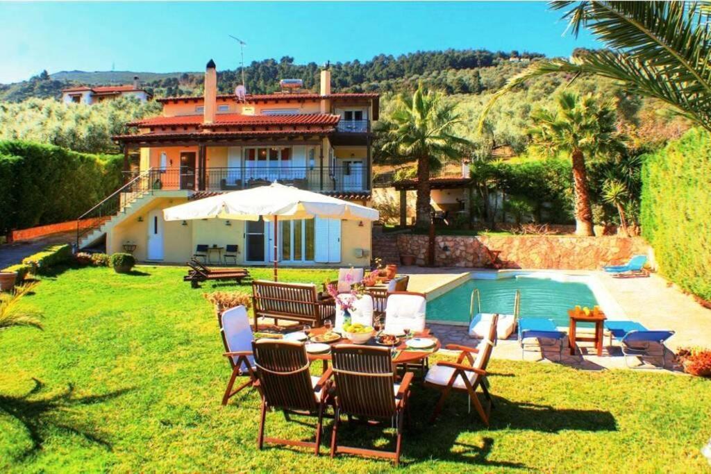Villa Platanos Estate Akrata Esterno foto